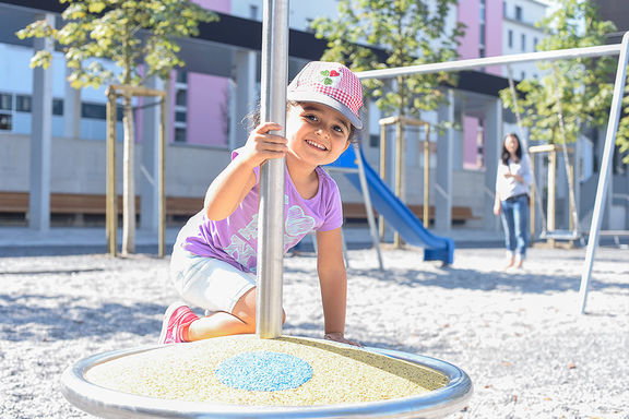 Kita Waldfee Horw, Standort im Zentrum: Spielplatz